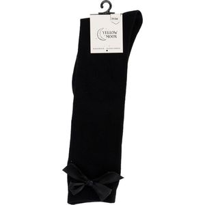 Yellowmoon kinder/dames kniekous 1 paar - Strik - DSS94029 - Zwart