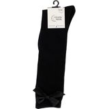 Yellow Moon - Kniekousen - Wine Red - Katoen - Met Grote Strik