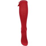 Yellow Moon - Kniekousen - Wine Red - Katoen - Met Grote Strik