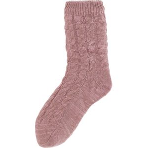 Basset - Huissokken - Roze - Dames - Antislip onder de zool