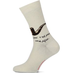 Marcmarcs - Y2 Kunst Print - Huissokken - Wit - Slijtvast Katoen