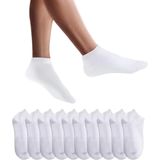Primair - Sneakersokken - Wit - 10-paar - Dames en Heren