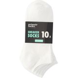 Primair - Sneakersokken - Wit - 10-paar - Dames en Heren