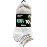 Primair - Sneakersokken - Wit - 10-paar - Dames en Heren