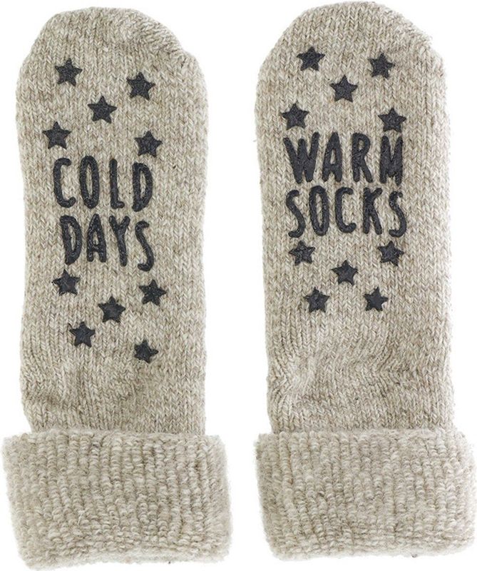 Homesocks - Antislip Sokken - Wollen - Zwart - Extra Grip