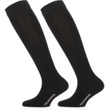 Yellow Moon - Kniekousen - Zwart - 2-pak - Voor Kinderen en Dames