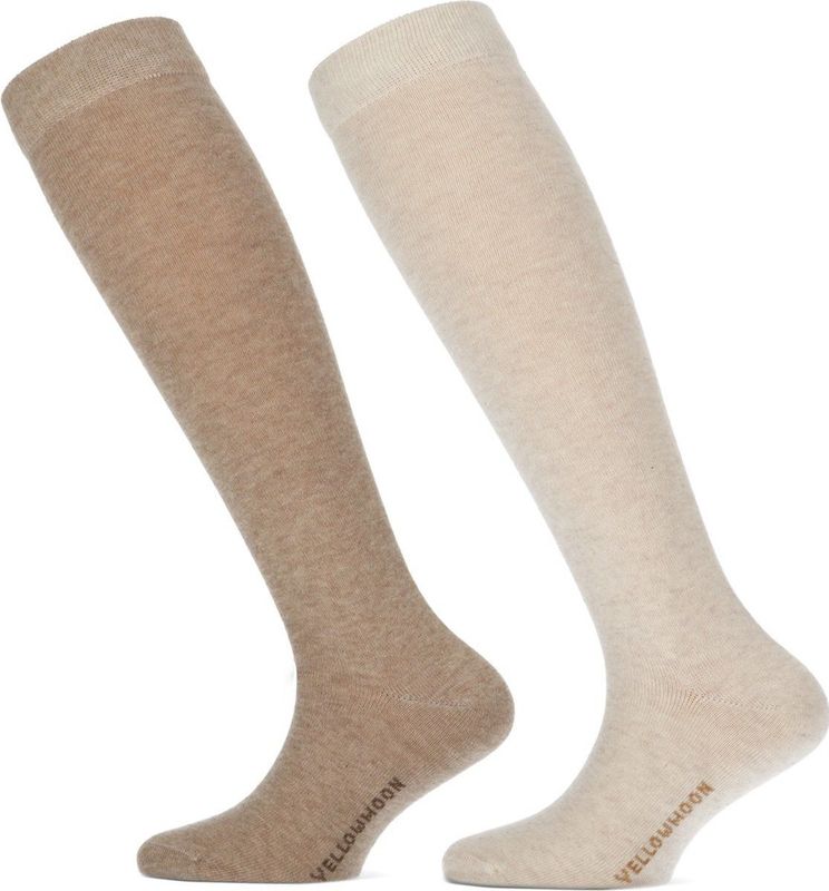 Yellow Moon - Kniekousen - Zwart - 2-pak - Voor Kinderen en Dames