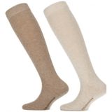 Yellow Moon - Kniekousen - Effen - 80% Katoen - 18% Polyester - 2% Elastaan