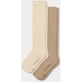 Yellow Moon - Kniekousen - Effen - 80% Katoen - 18% Polyester - 2% Elastaan