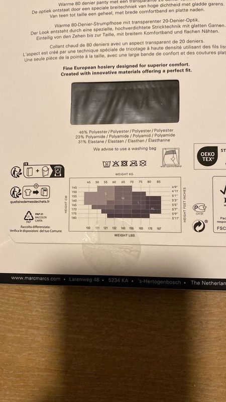 Marcmarcs - 86080 - Panty's - Zwart