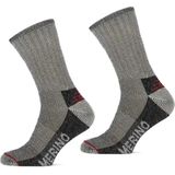 Teckel - Thermo - Wollen Sokken - Zwart - 2-paar - Met Badstof Zool