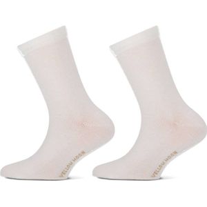 Yellow Moon - Huissokken - Wit - Katoen