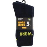 Primair - Heren Werksokken - Zwart - 50% Katoen - Verpakt per 10-paar