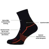 STAPP - Wandelsokken Quarter Active Outdoor - Marine - Bamboe