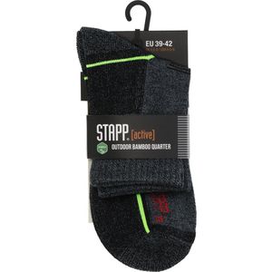 STAPP - Wandelsokken Quarter Active Outdoor - Marine - Bamboe