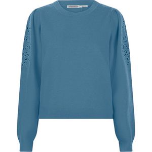 Esqualo Sweater F23-07519 - embroidery Petrol