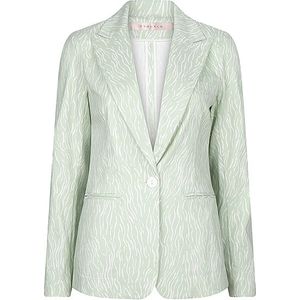Esqualo - SP24-17000 - Blazer - Pistache - Katoen