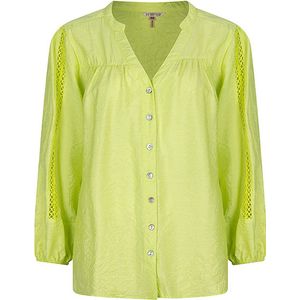 Esqualo - Blouse SP24-15015 - Lime - 100% Katoen
