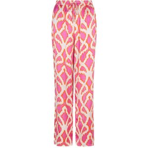 Esqualo - Casual Broek - Roze - Rechte Pasvorm - Elastische Tailleband