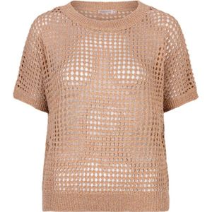 Esqualo - Gebreide Trui - Bruin - Regular Fit - Lange Mouwen