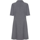 Esqualo - Dames Jurk - Grijs - Effen - Polokraag