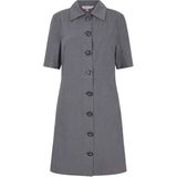 Esqualo - Dames Jurk - Grijs - Effen - Polokraag