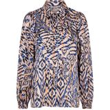 EsQualo Blouse Blouse Basic Flow F25 14506 999 Print Dames Maat - W34