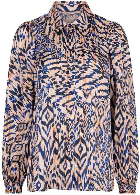 EsQualo Blouse Blouse Basic Flow F25 14506 999 Print Dames Maat - W34