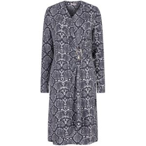 Esqualo - Midi Jurk - Grijs