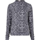 Esqualo - Top - Grijs - Aansluitende Pasvorm - Lange Mouwen