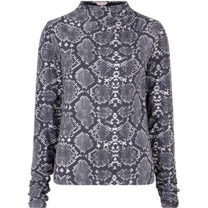 Esqualo - Top - Grijs - Aansluitende Pasvorm - Lange Mouwen