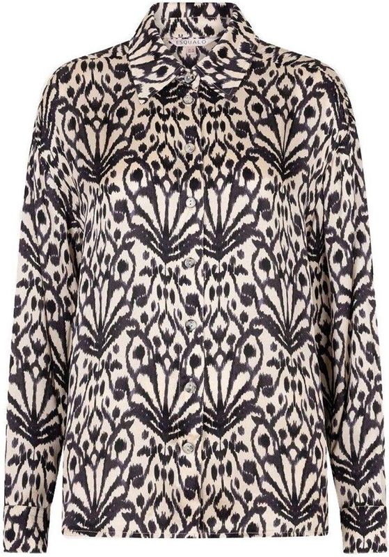 EsQualo - Blouse Oversized City Sign F25 10512 - Print - Dames