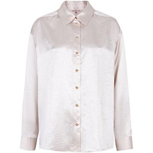 Esqualo - Blouse - Zilver - Regular Fit - Lange Mouwen