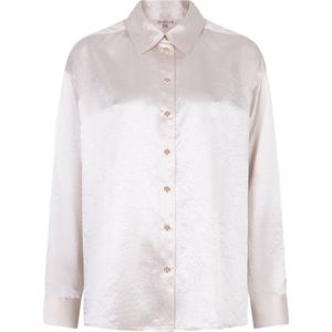 Esqualo - Blouse - Zilver - Regular Fit - Lange Mouwen