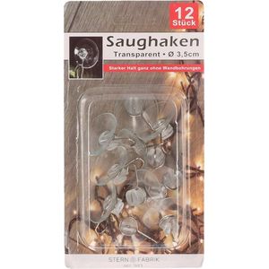 Quntis 6-pack zuignaphaken zonder boren, zuignappen met haak zuignap badkamer 3kg draagvermogen, zuignap douche towel hanger voor vensterglas badkamer keuken kamer raam glas, transparant