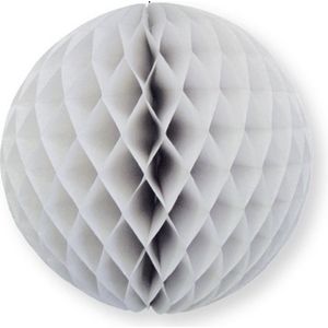 1x Papieren Kerstballen Grijs 10 cm Kerstversiering - Kerstboomversiering - Kerstballen van Papier