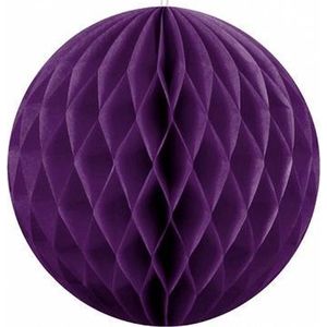 Papieren kerstballen - paars - 10 cm - kerstversiering voor kerstboom