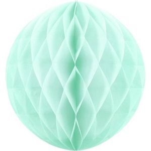 Papieren kerstballen - mintgroen - 10 cm - kerstversiering voor kerstboom