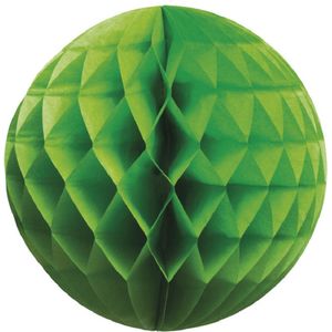Papieren kerstballen - groen - 10 cm - kerstversiering voor kerstboom
