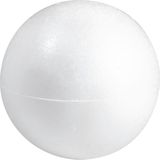Piepschuim bol/bal - wit - D25 cm - 2 halve schalen - hol - hobby/DIY materiaal - Knutselen