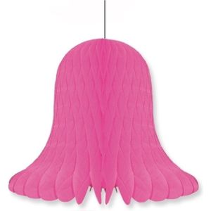Decoratie kerst klokken fuchsia 30 cm