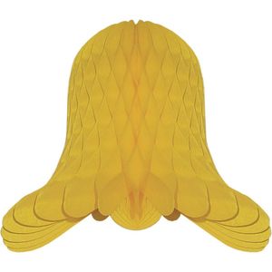 Kerstklokken - goudgeel - 20 x 20 cm - Kerstversiering - Papier
