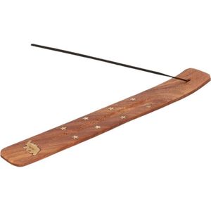 Wierookhouder houten plankje olifant