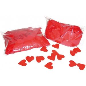 Hartjes papier confetti 250 gram - Feestdecoratie - valentijn en bruiloft decoratie / versiering