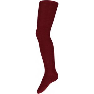 Carnaval verkleed panty voor kinderen - Maillot - bordeaux rood - katoen/polyester 128/134