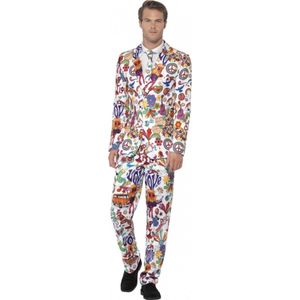 Heren kostuum hippie 48-50 (m)