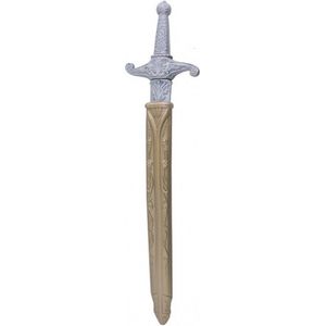 Ridder zwaard zilver met gouden schede 60 cm volwassenen