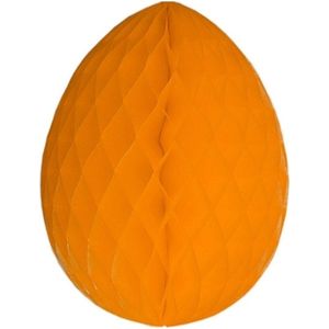 Decoratie paasei oranje 10 cm - Paasdecoratie - paaseieren