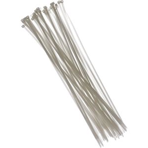 Witte kabelbinders 40 cm 50 stuks - Kabelbinders