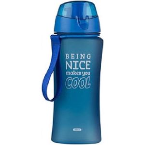 Sport Bidon - Blauw - Kunststof - Inhoud 480 ml